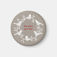 Scandi Wreath of Birds and Rosehips Photo