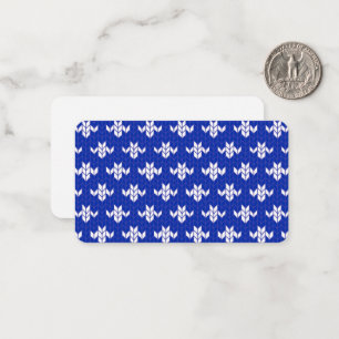 SCANDIA BLUE KNIT 3.5x2 Flat Card / Horizontal