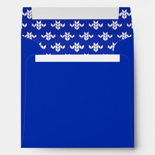 SCANDIA BLUE KNIT 5.25 Square Envelope II (Back (Bottom))