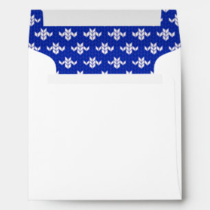SCANDIA BLUE KNIT 5.25" Square Envelopes