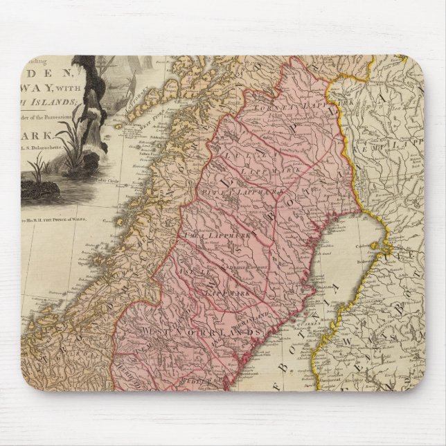 Scandia, Scandinavia Mouse Mat (Front)