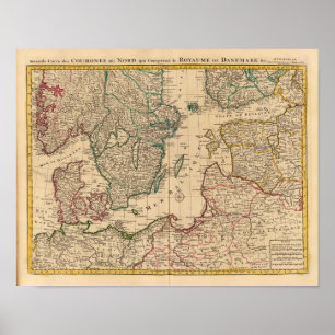 Scandinavia, Baltic Sea, Sweden, Denmark Poster