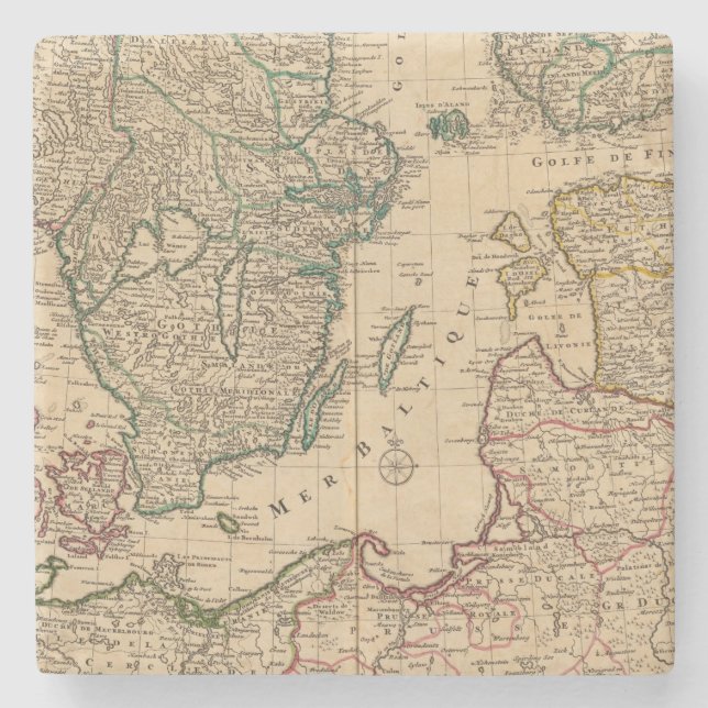 Scandinavia, Baltic Sea, Sweden, Denmark Stone Coaster (Front)