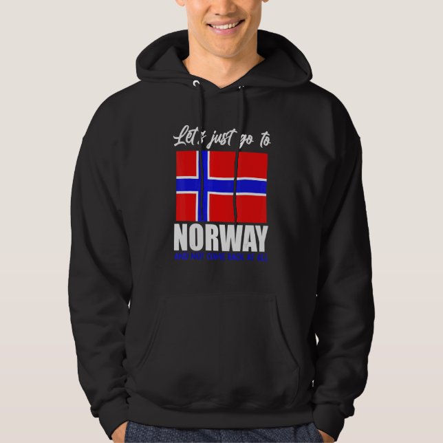 Scandinavia   Norwegian Flag Nordic Country Norway Hoodie (Front)