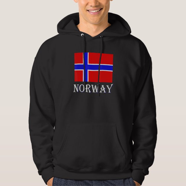 Scandinavia Norwegian Flag Nordic Country Norway Hoodie (Front)