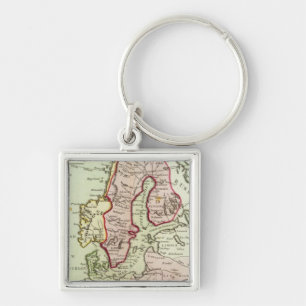 Scandinavia, Sweden, Denmark Key Ring