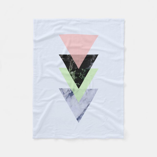 Scandinavian Abstract #884 Fleece Blanket (Front)