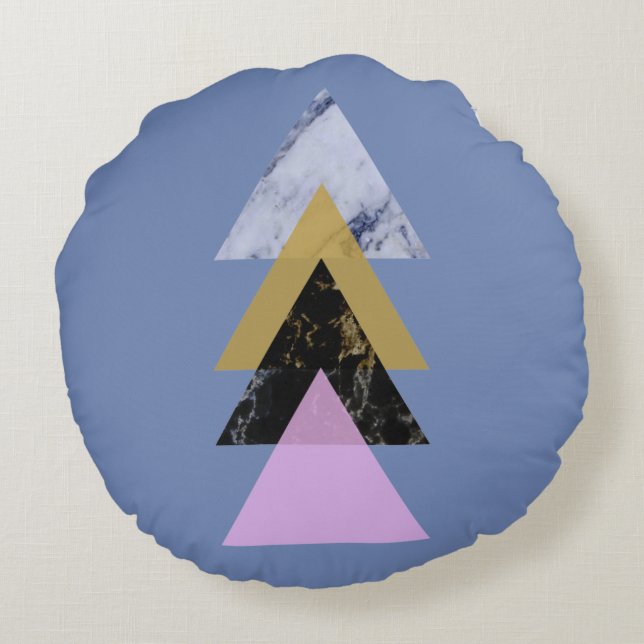 Scandinavian Abstract #885 Round Cushion (Back)