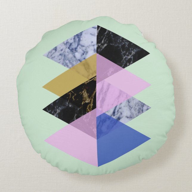 Scandinavian Abstract #886 Round Cushion (Back)