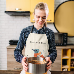 Scandinavian Abstract Birds, customisable Apron