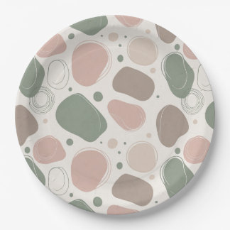 Scandinavian Abstract Design Paper Plate