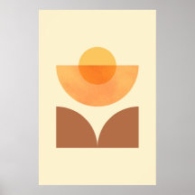 Scandinavian Abstract Geometric Circle Art