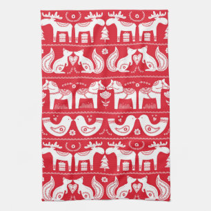 Scandinavian Animals Kitchen Towels