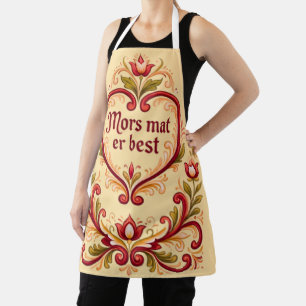 Scandinavian Apron, Mors mat er best Apron