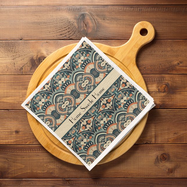 Scandinavian Art Deco customisable  Napkin (Creator Uploaded)