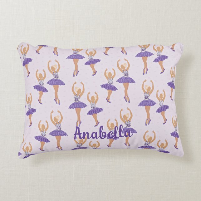Scandinavian Ballet Ballerina Custom Decorative Cushion (Front)
