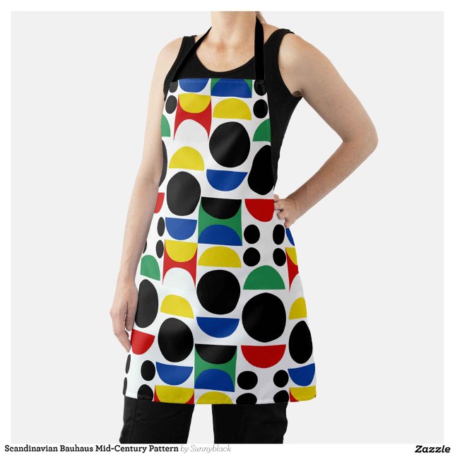 Scandinavian Bauhaus Mid-Century Pattern Apron (Creator Uploaded)