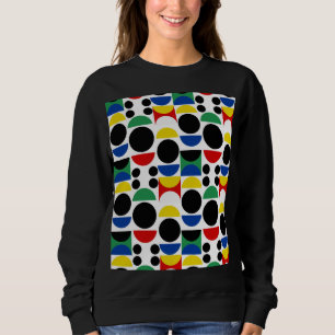 Scandinavian Bauhaus Mid-Century Pattern Sweatshirt