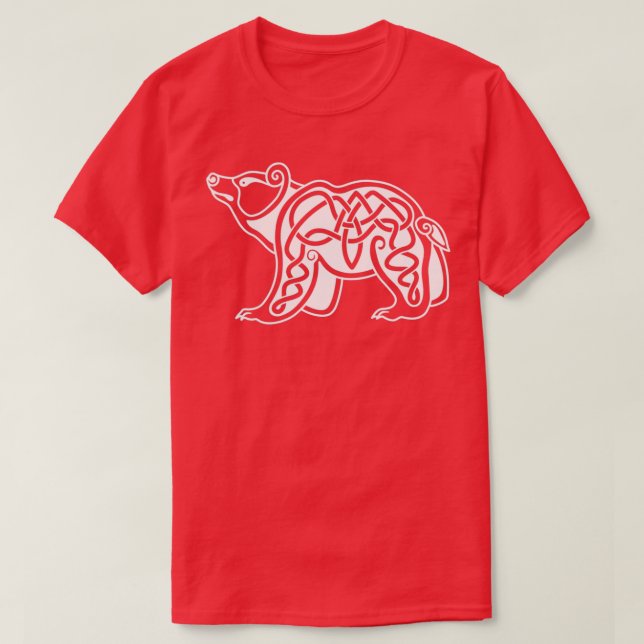 Scandinavian bear white T-Shirt (Design Front)