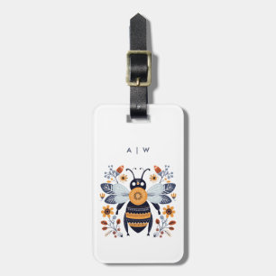 Scandinavian Bee Luggage Tags