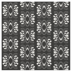 Scandinavian Black and White Flair Design Fabric