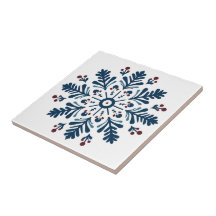 scandinavian blue art folk