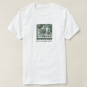 Scandinavian Bronze Age rock art ship T-Shirt