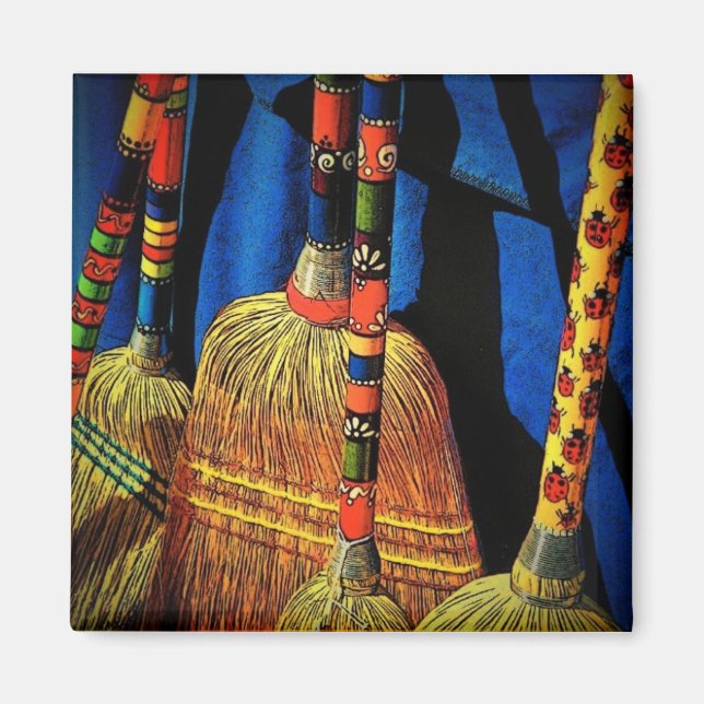Scandinavian Brooms Magnet (Front)