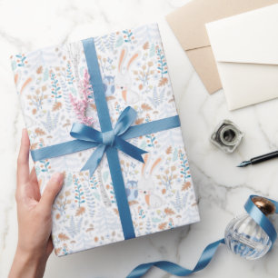 Scandinavian Bunny Winter Wrapping Paper