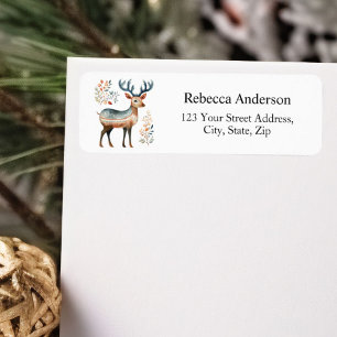 Scandinavian Christmas Blue Reindeer Return