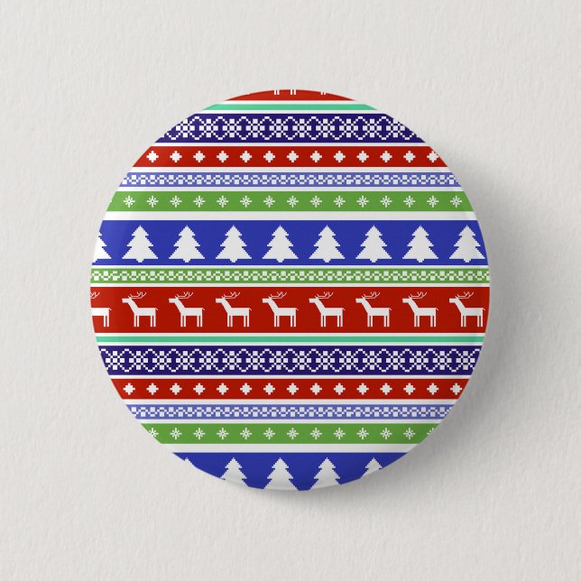 scandinavian christmas button (Front)