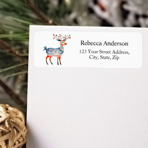 Scandinavian Christmas Floral & Reindeer Return