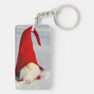 Scandinavian Christmas Gnome Key Ring