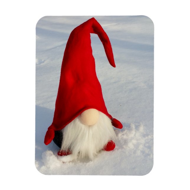 Scandinavian Christmas Gnome Magnet (Vertical)