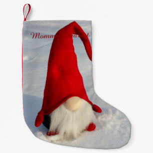Scandinavian Christmas Gnome Small Christmas Stocking