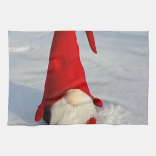 Scandinavian Christmas Gnome Tea Towel
