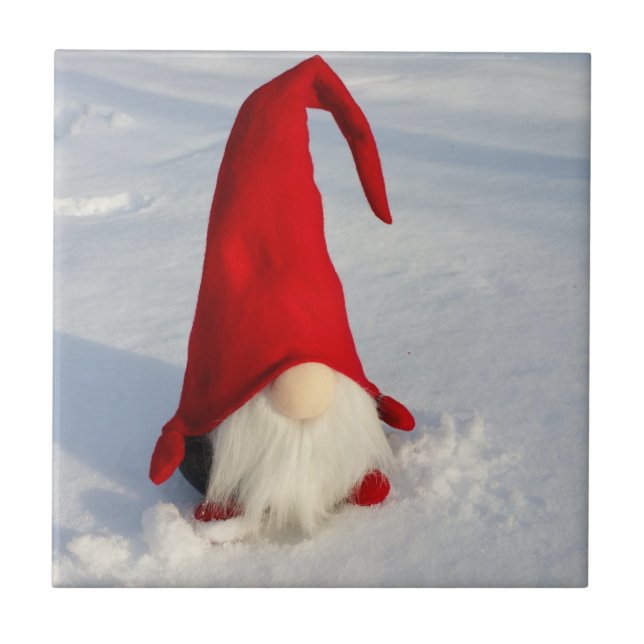 Scandinavian Christmas Gnome Tile (Front)