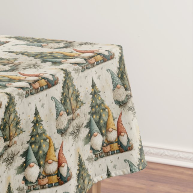 Scandinavian Christmas Gnomes Tablecloth (In Situ)