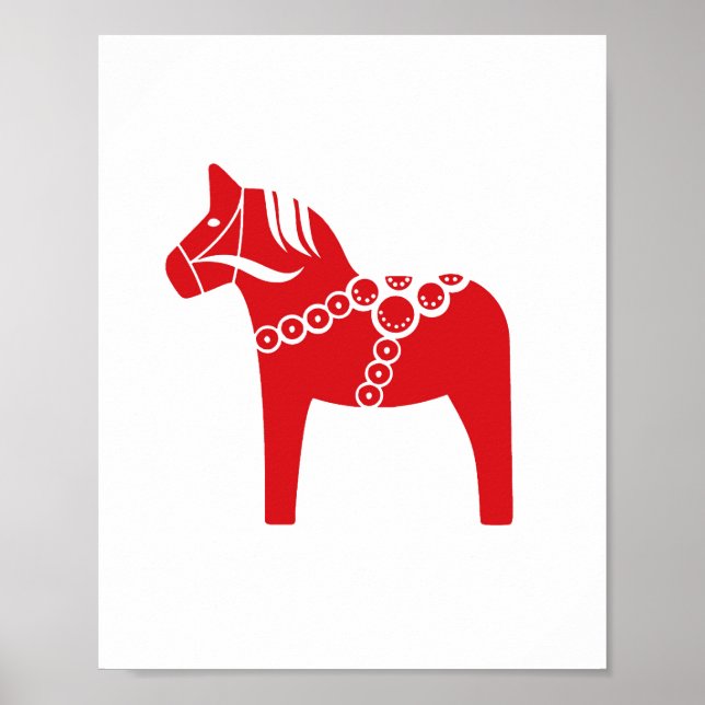 Scandinavian Christmas Horse Holiday Decor (Front)