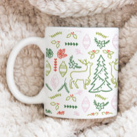 Scandinavian Christmas Illustrated Pattern 