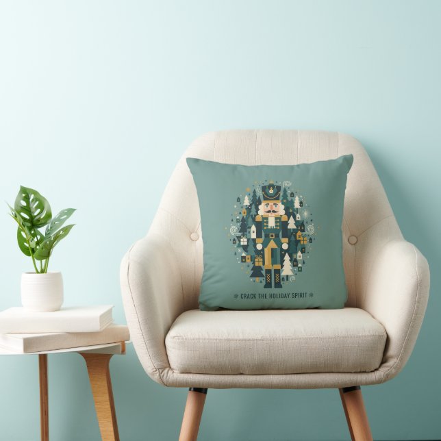 Scandinavian Christmas Nutcracker Cushion (Chair)