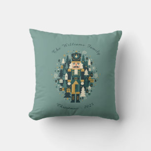 Scandinavian Christmas Nutcracker Cushion