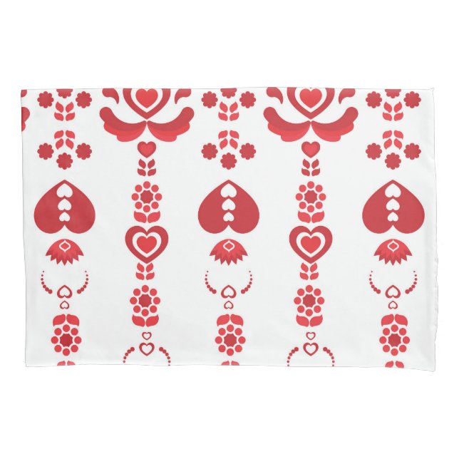 Scandinavian Christmas Pattern Pillowcase (Front)