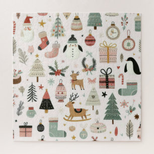 Scandinavian Christmas Pattern Puzzle