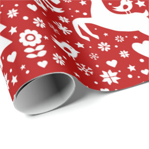 Scandinavian Christmas pattern Wrapping Paper