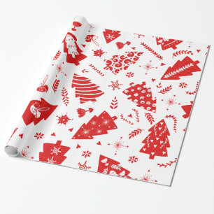 Scandinavian Christmas pattern Wrapping Paper
