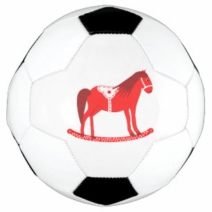 Scandinavian Christmas Rocking Horse Football