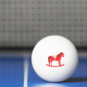 Scandinavian Christmas Rocking Horse Ping Pong Ball