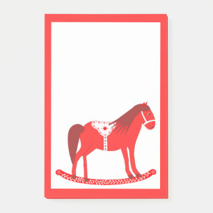 Scandinavian Christmas Rocking Horse Post-it Notes