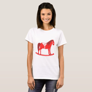 Scandinavian Christmas Rocking Horse T-Shirt